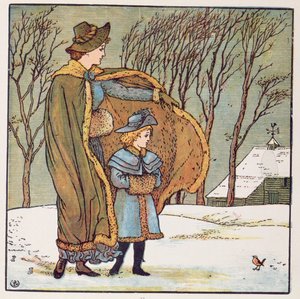 The North Wind and the Robin by Walter Crane